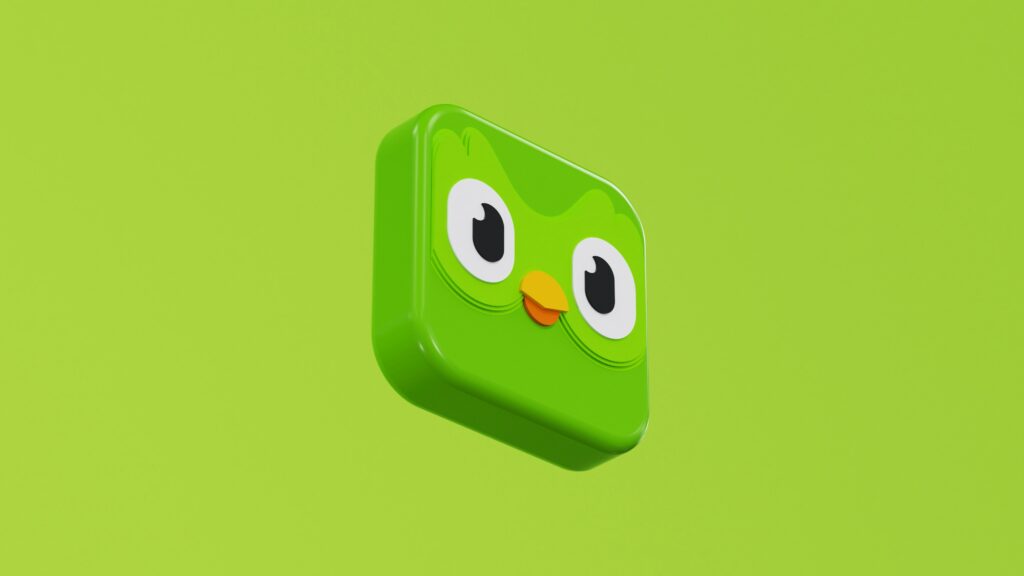 A picture of the duolingo icon