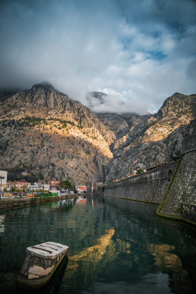 The clouds over the mountains in Montenegro are a reflection of the sea